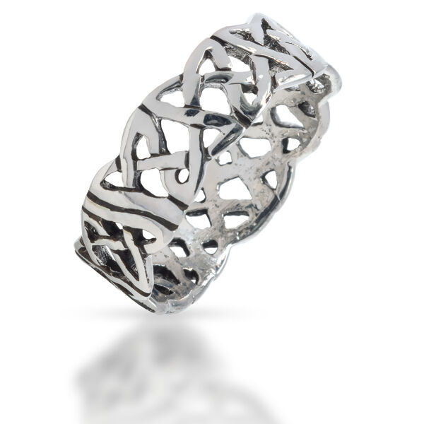 925 Sterling Silberring - Keltischer Knoten