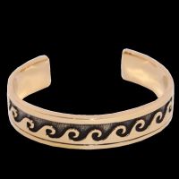 Bronze bracelet - waves