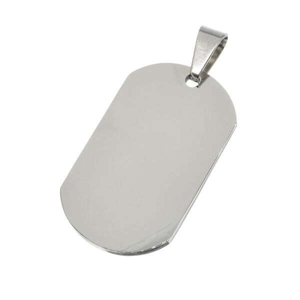 Stainless steel pendant - engraving plate Steel