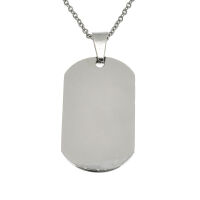Stainless steel pendant - engraving plate Steel