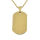 Stainless steel pendant - engraving plate PVD Gold
