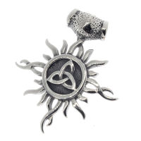 Stainless Steel Pendant - Sun with Triskele