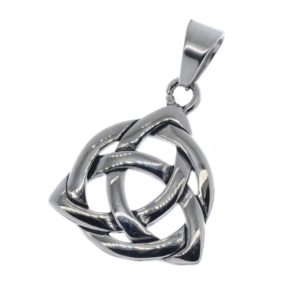 Stainless Steel Pendant - Triskele 30 mm shiny