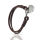Lederarmband 19cm mit Edelstahlverschluss und Gravur-Herz...