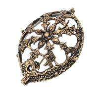 Bronze Brooch Nordic Cross Animal Ornaments