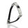 Lederarmband mit Gravurplatte aus Edelstahl 19cm Schwarz