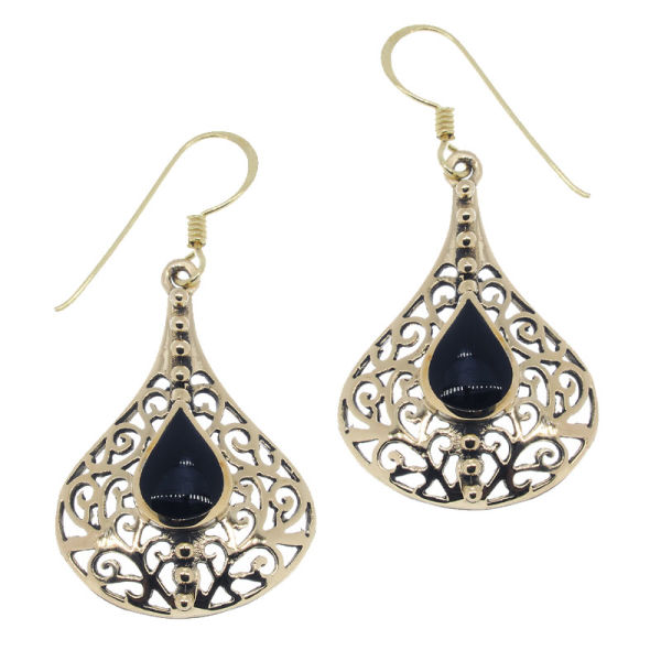 Bronze earrings - drops