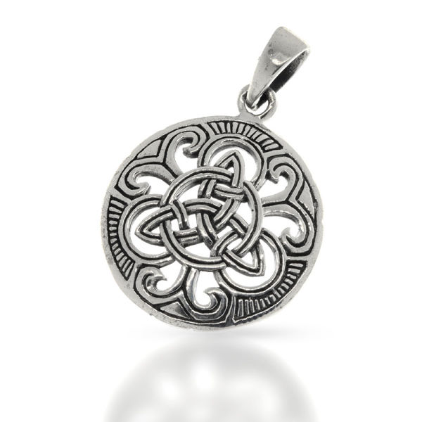 925 Sterling Silberanhänger - Triquetrat aus