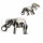 Silberohrstecker - Elefant