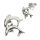 Silver Stud Earrings - Dolphins