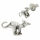 Silver Stud Earrings - Kangaroo