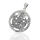 Willard Celtic Pentagram with Spiral Relief in 925 Sterling Silver