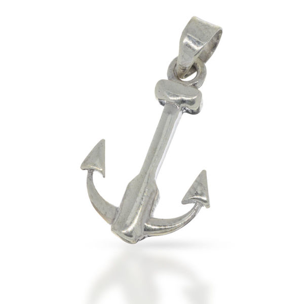 925 Sterling Silberanhänger - Anker "Solid"