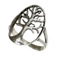 925 Sterling Silberring - Lebensbaum 54 (17,2 Ø) 6,8 US
