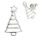 Silver Stud Earring - Christmas Tree
