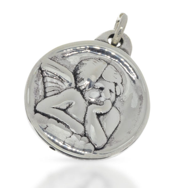 925 Sterling Silberanhänger - Engel Taler