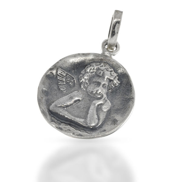 925 Sterling Silberanhänger - Engel "John"