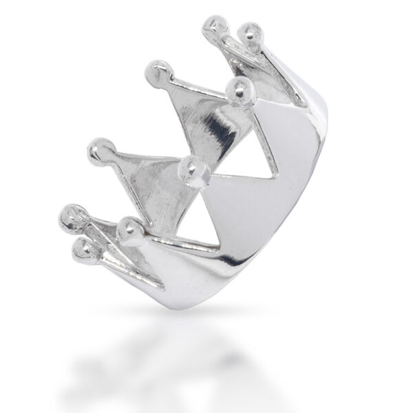 925 Sterling Silberring - Krone - 56 (17,8 Ø) 07 US
