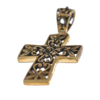 Bronzeanhänger - Kreuz mit Verzierungen