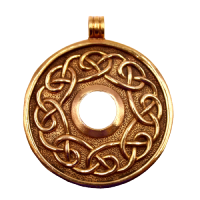 Bronze pendant - Celtic Amulet With Infinity Knot