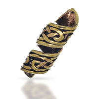 Beard Bronze Bead - Celtic Knot