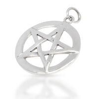Pentagramm-Anhänger mit glatten breiten Sternlinien...