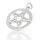 Pentagram Pendant with Smooth Broad Star Lines in 925 Sterling Silver