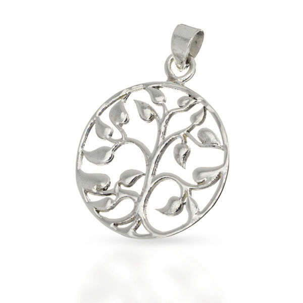 925 Sterling Silberanhänger - Baum Ranke "Styrlaug"