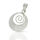 925 Sterling Silberanhänger - Tropfenförmige Spirale "Ogn"