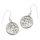 Silver Earrings - floral Pattern