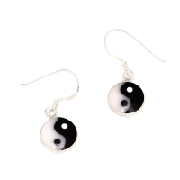 925 Silberohrhänger Yin und Yang