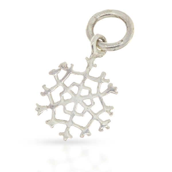 925 Sterling Silberanhänger - Schneeflocke