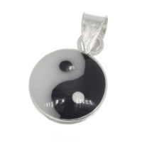 925 Sterling Silberanhänger - Yin und Yang 10mm