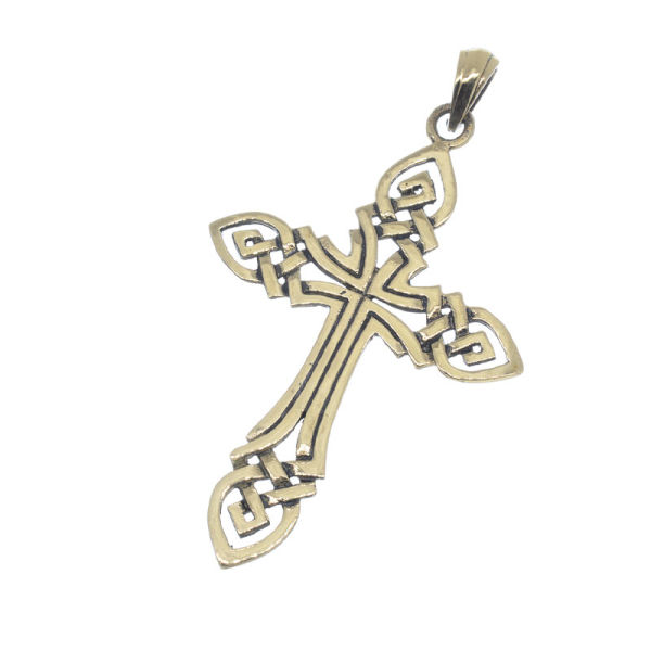 Bronzeanhänger - Kreuz aus Keltischem Knoten
