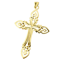 Bronzeanhänger - Kreuz aus Keltischem Knoten