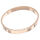 Armreifen oval römische Ziffern ca. 60 x 55 x 6 x 3 mm PVD-Roségold