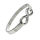 Edelstahlarmband "Infinity"- Stahl