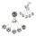 Silver Stud Earring - Cuff Cubic Zirconia