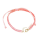 Armband aus Stoff - Größenverstellbar - mit 925er Silberanhänger Shivas Auge rosa