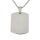 Edelstahlanhänger - Dogtag Gravurplatte Stahl