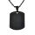 Stainless Steel Pendant - Dog Tag Engraving Plate PVD-Black