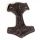Stainless Steel Pendant - Thors Hammer 49 mm-PVD-black