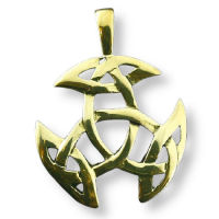 Triskele As A Bronze Pendant