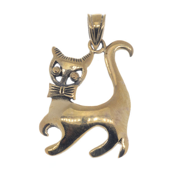 Bronzeanhänger - Katze
