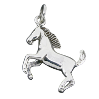 925 Sterling Silberanhänger - Pferd