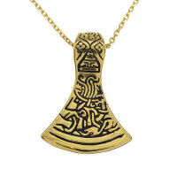 Stainless steel pendant - Mammenaxe "Hrifla" PVD-Gold