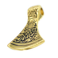 Stainless steel pendant - Mammenaxe "Hrifla" PVD-Gold