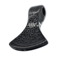 Stainless steel pendant - Mammenaxe "Hrifla" PVD-Black