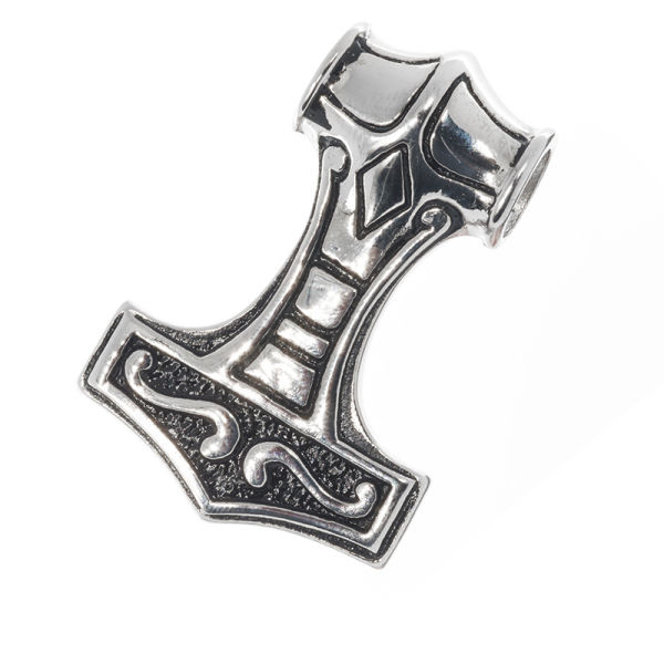 Edelstahlanhänger - Thors Hammer "Freyda" Stahl