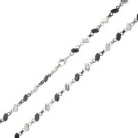 Edelstahl Kette bicolor